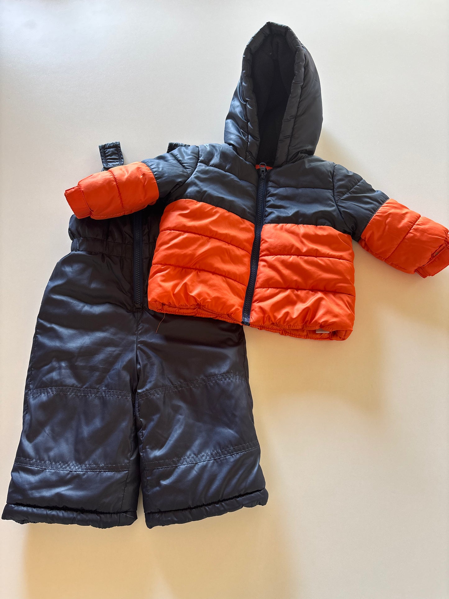 2pc Navy & Orange Snowsuit