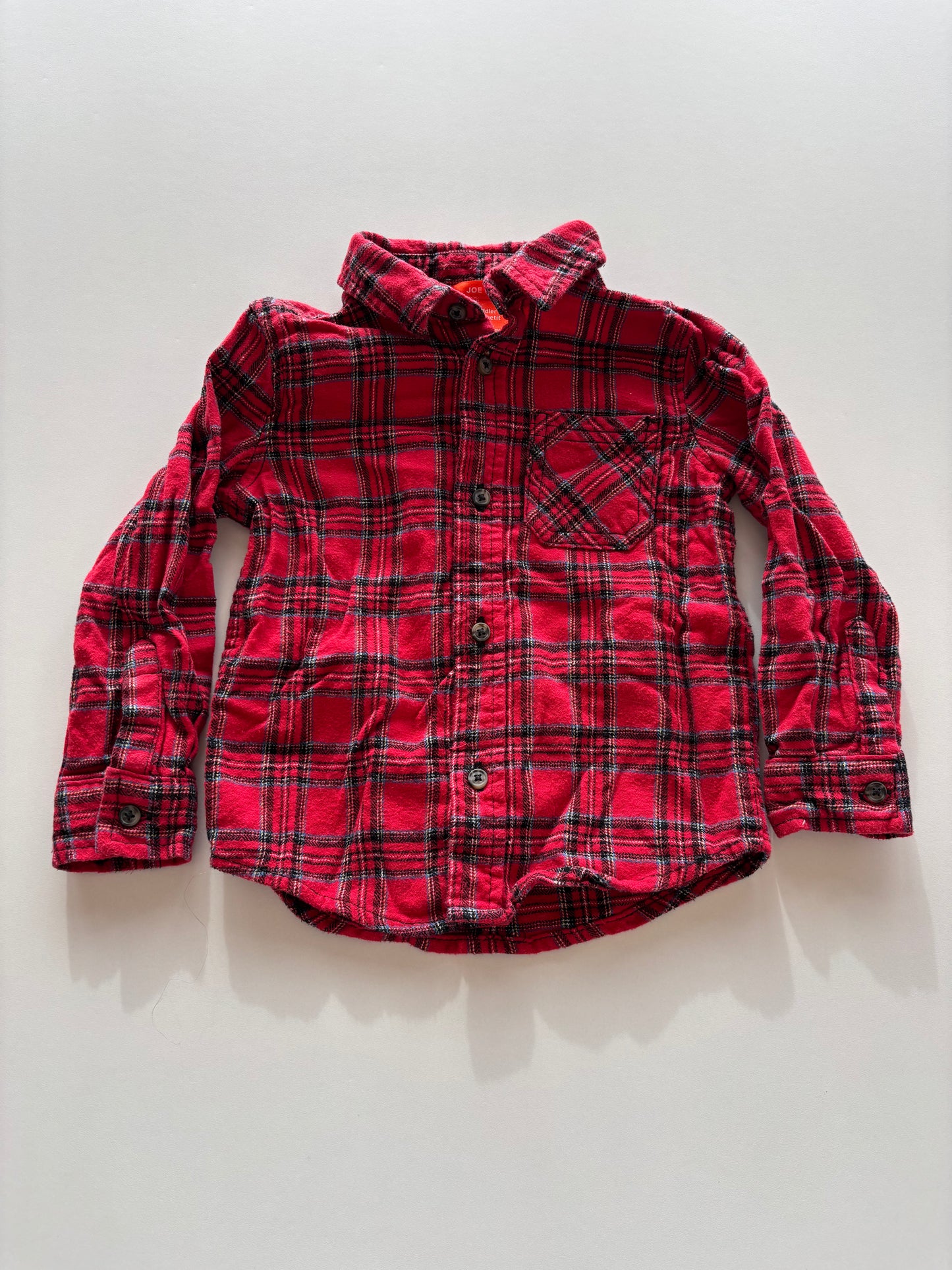 Red Plaid Button Up Shirt