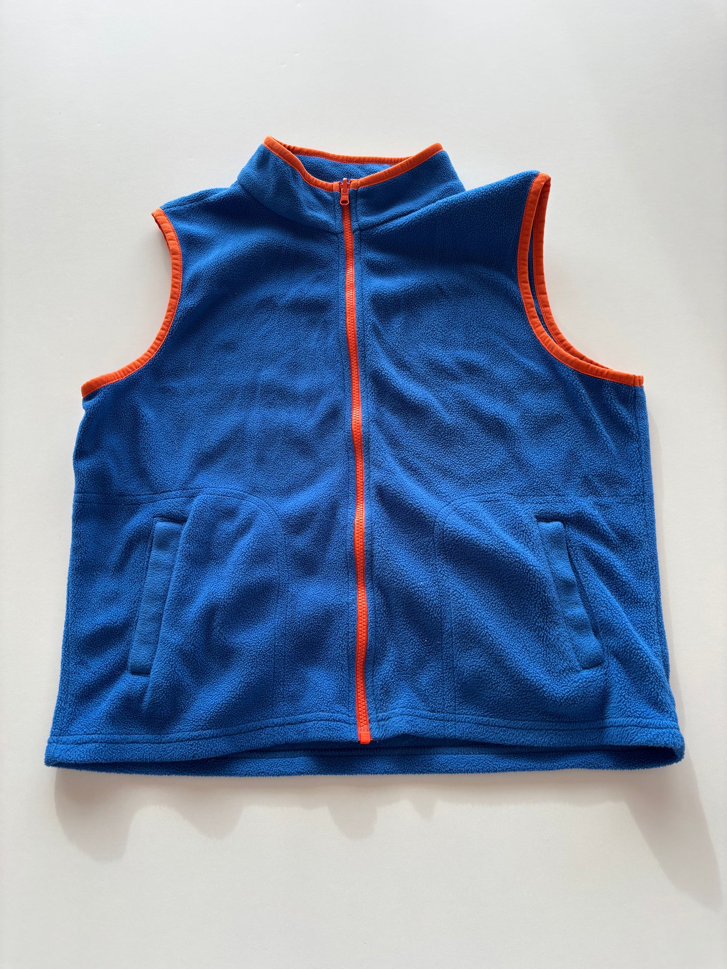 Blue & Orange Fleece Vest