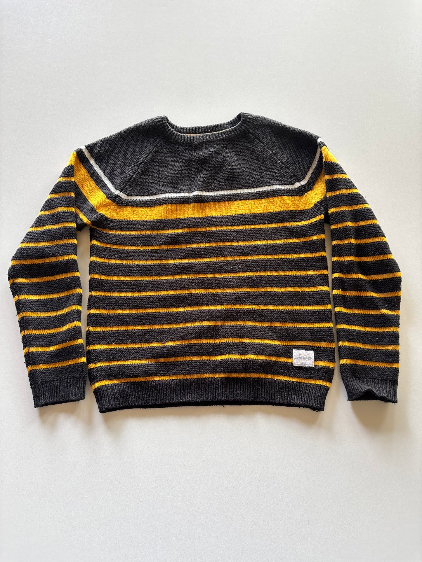 Black & Yellow Striped Knit Sweater