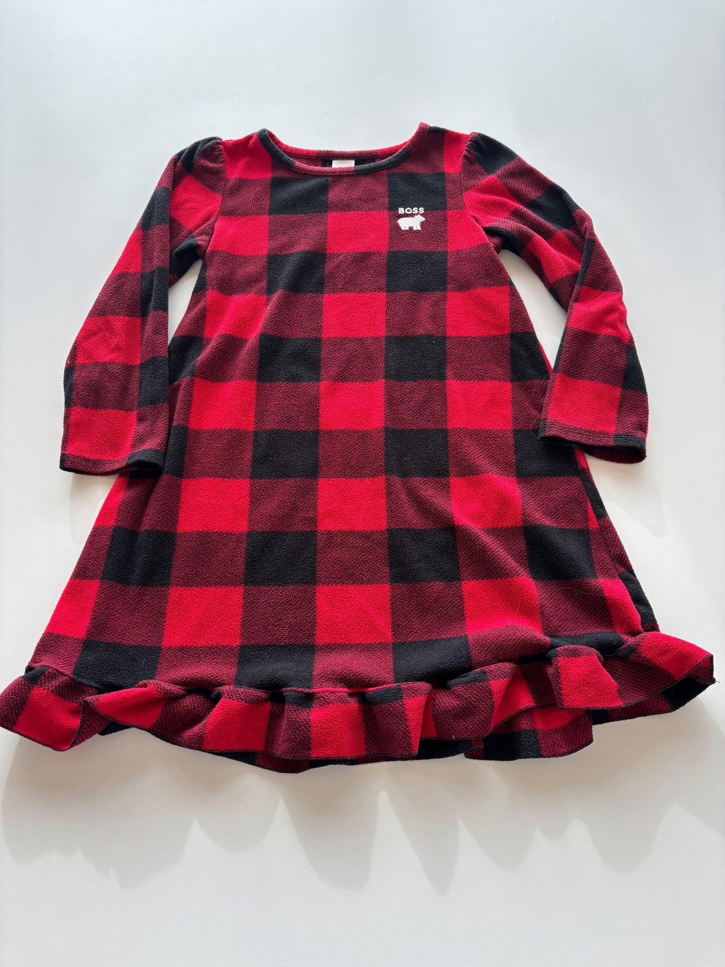 Red & Black Plaid Fleece Nightie