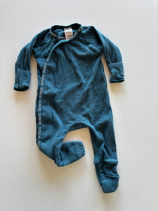 Turquoise Ribbed Bonds Cozysuit