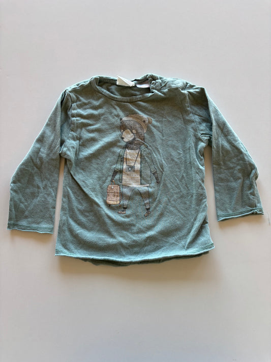 Mint Hipster Bear Shirt