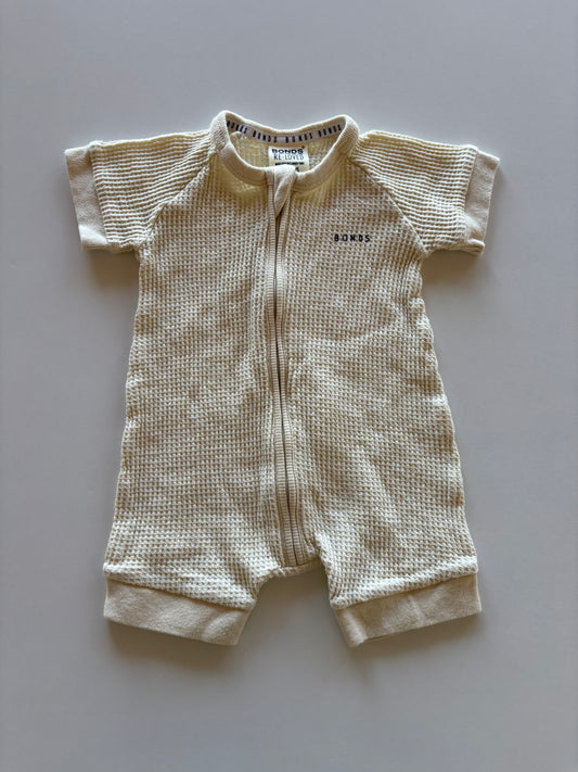 Oatmeal Waffle Bonds Romper