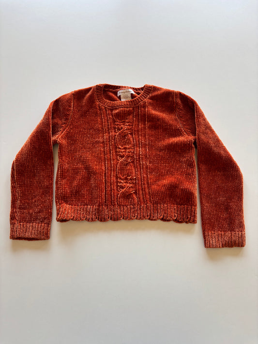 Burnt Orange Cozy Cropped Sweater