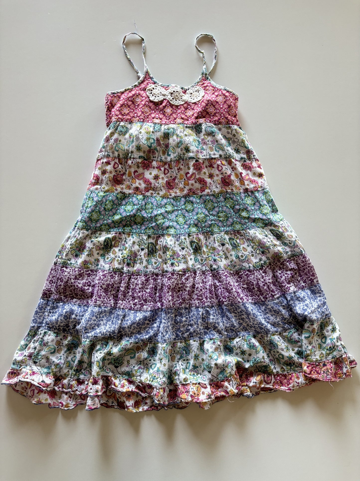 Lightweight Tiered Patterned Dress