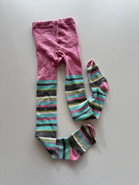Pink Striped Tights
