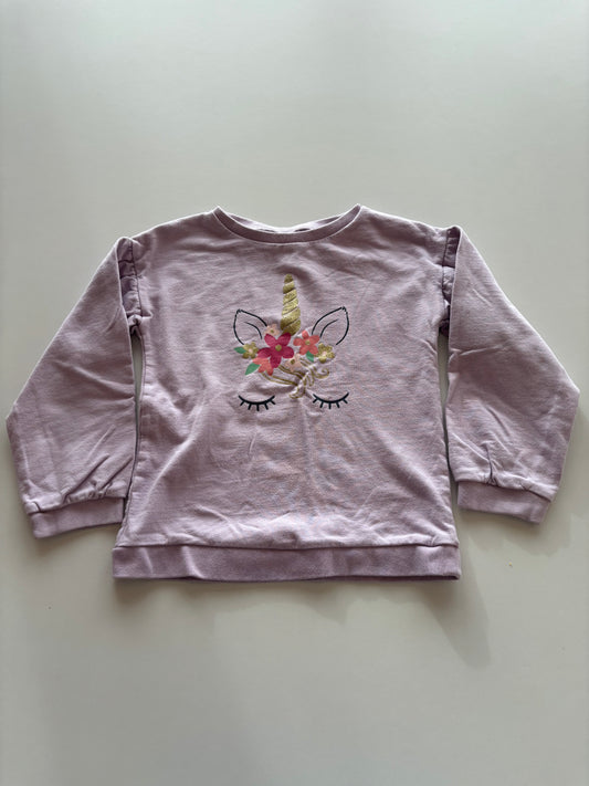 Purple Unicorn Face Sweater