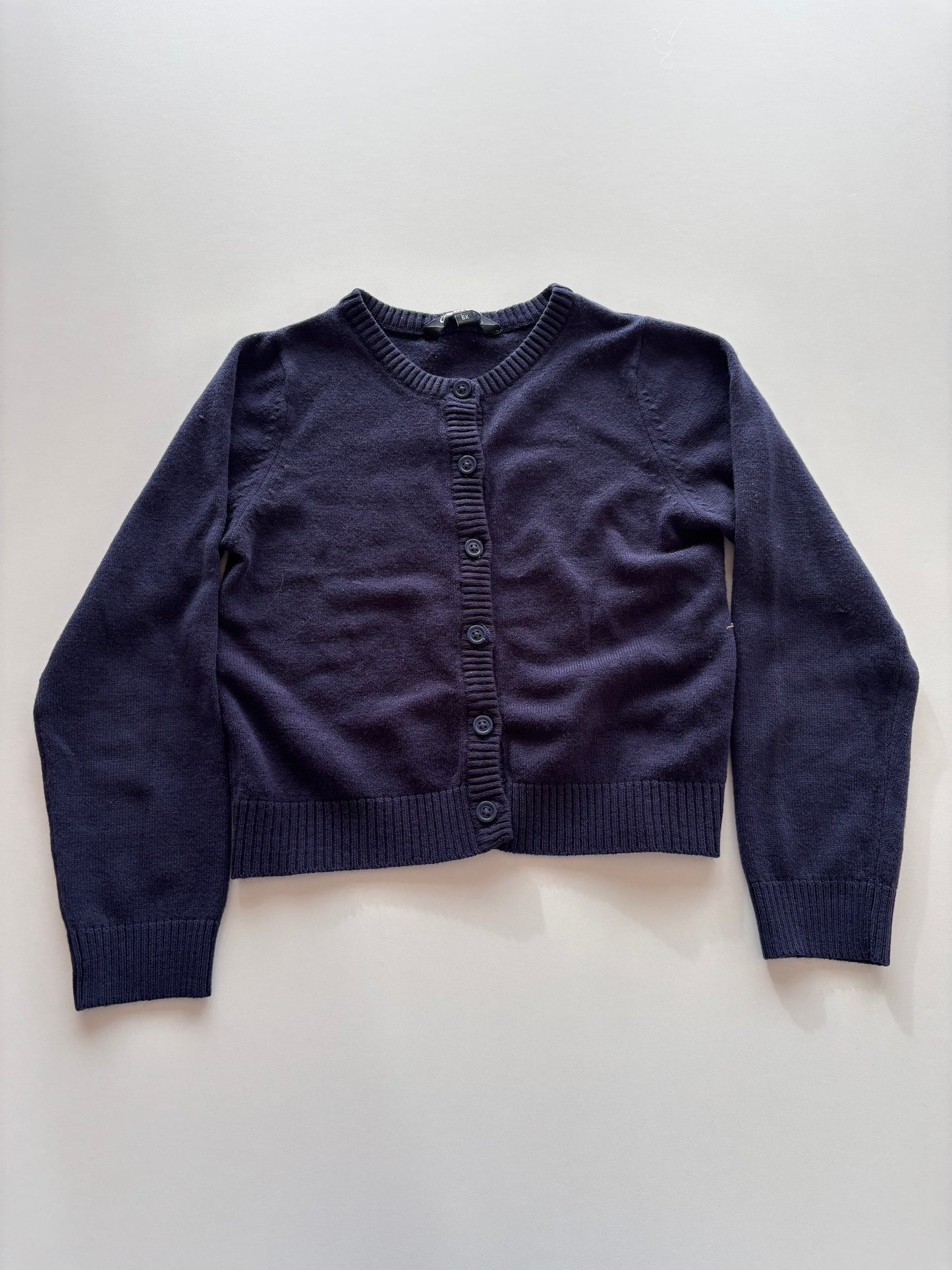 Navy Button Up Cardigan