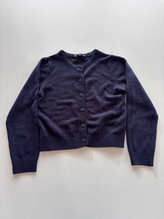 Navy Button Up Cardigan