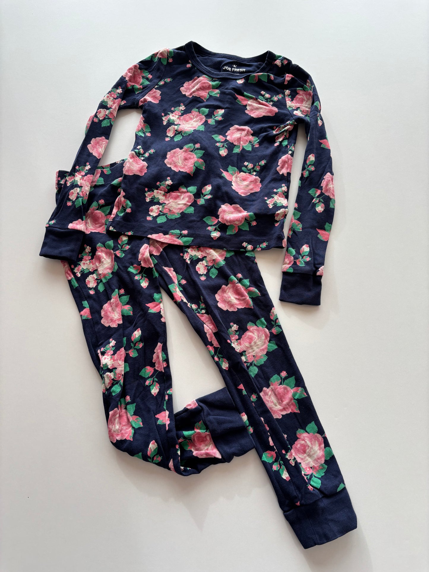2pc Navy Rose Pajamas
