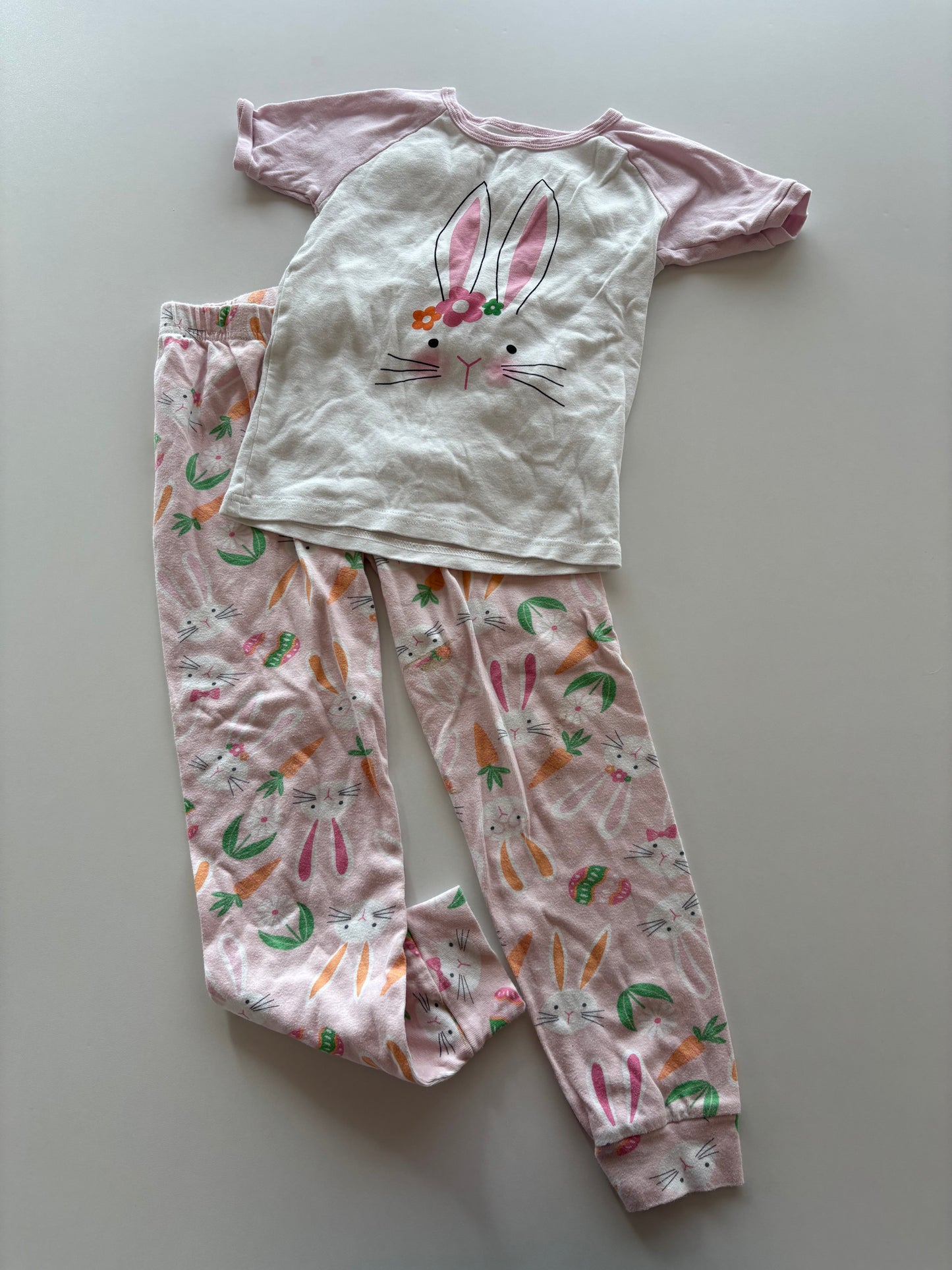 2pc Pink Bunny Pajams
