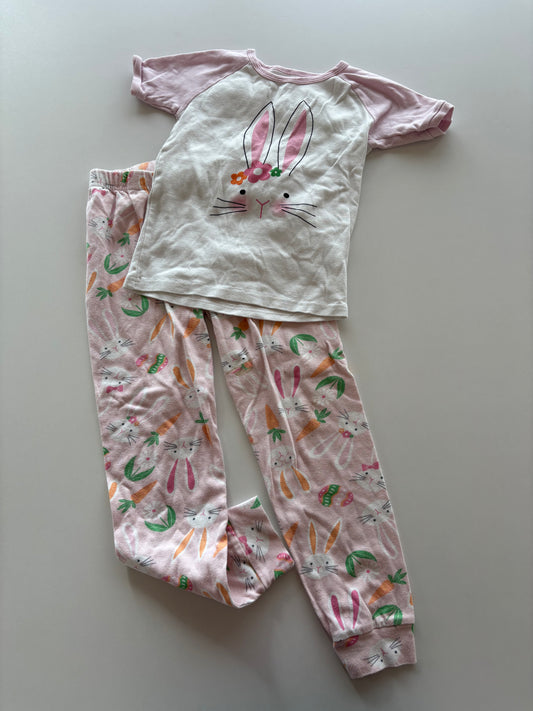 2pc Pink Bunny Pajams