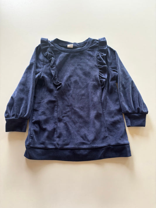 Navy Velour Dress