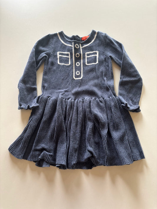 Blue Knit Dress