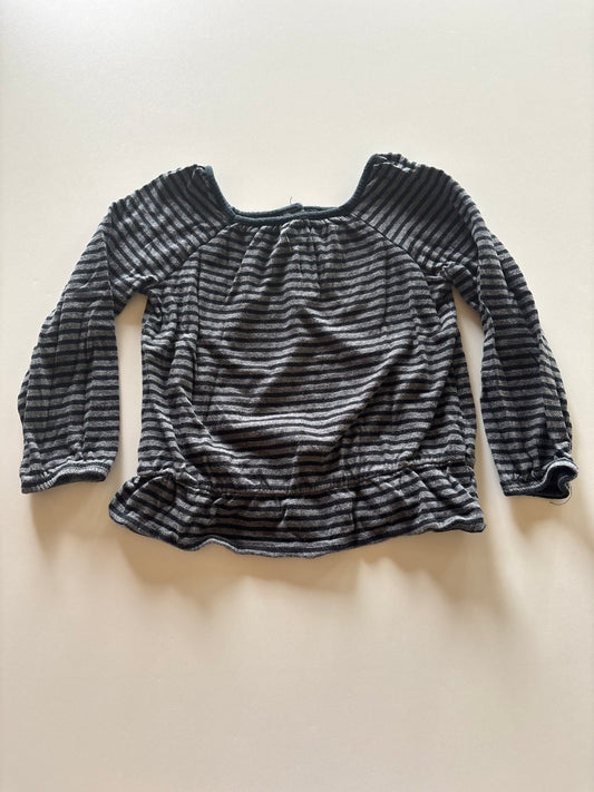 Black & Grey Striped Shirt