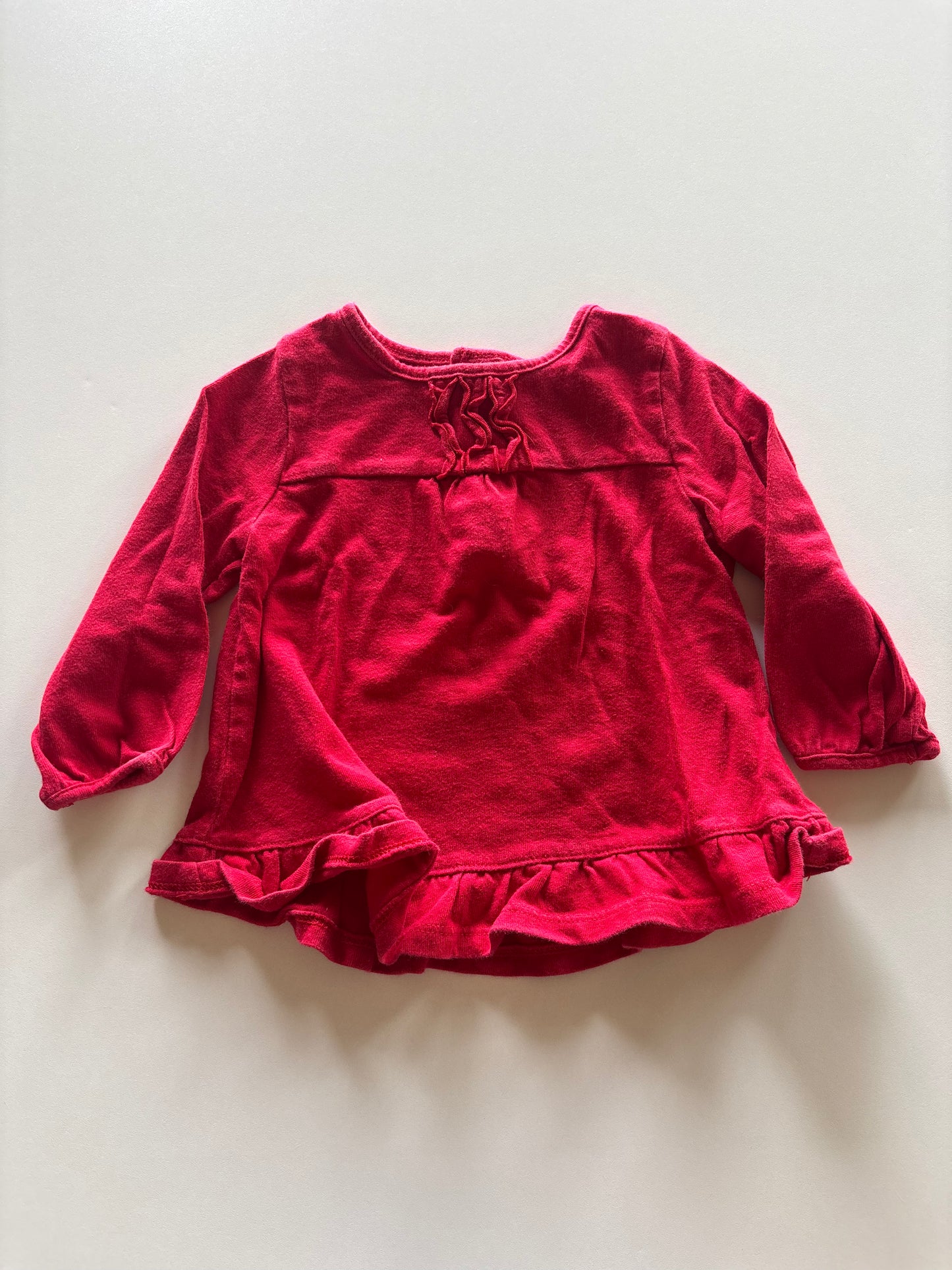 Red Ruffle Shirt