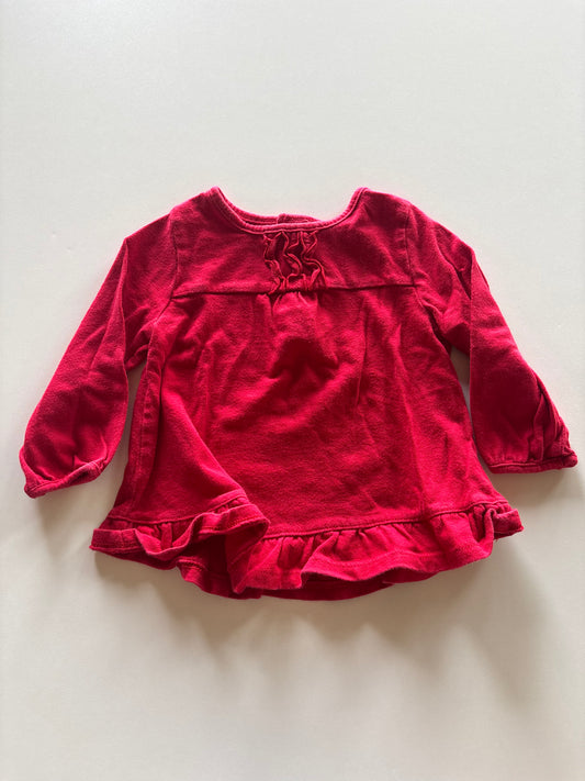 Red Ruffle Shirt