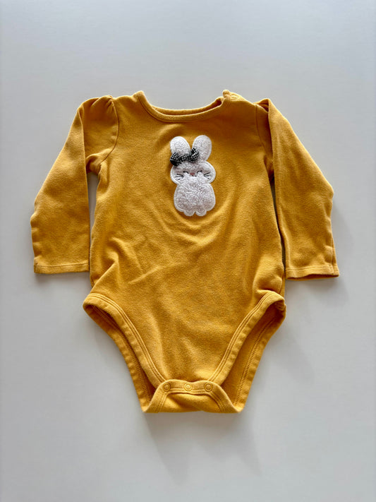 Yellow Fuzzy Bunny Onesie