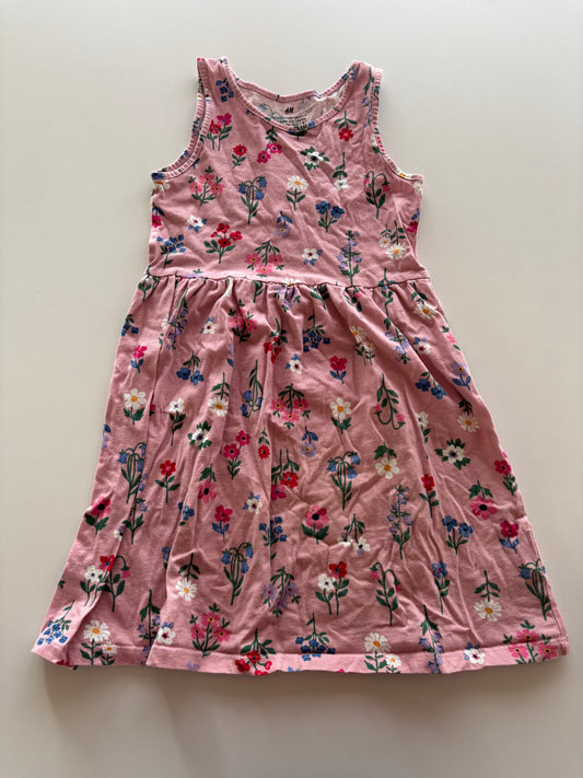 Pink Floral Tank Dress