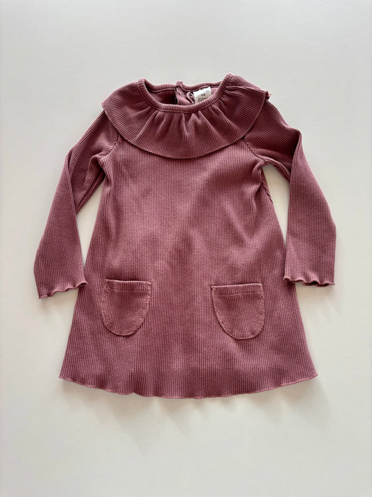 Mauve Ribbed Dress