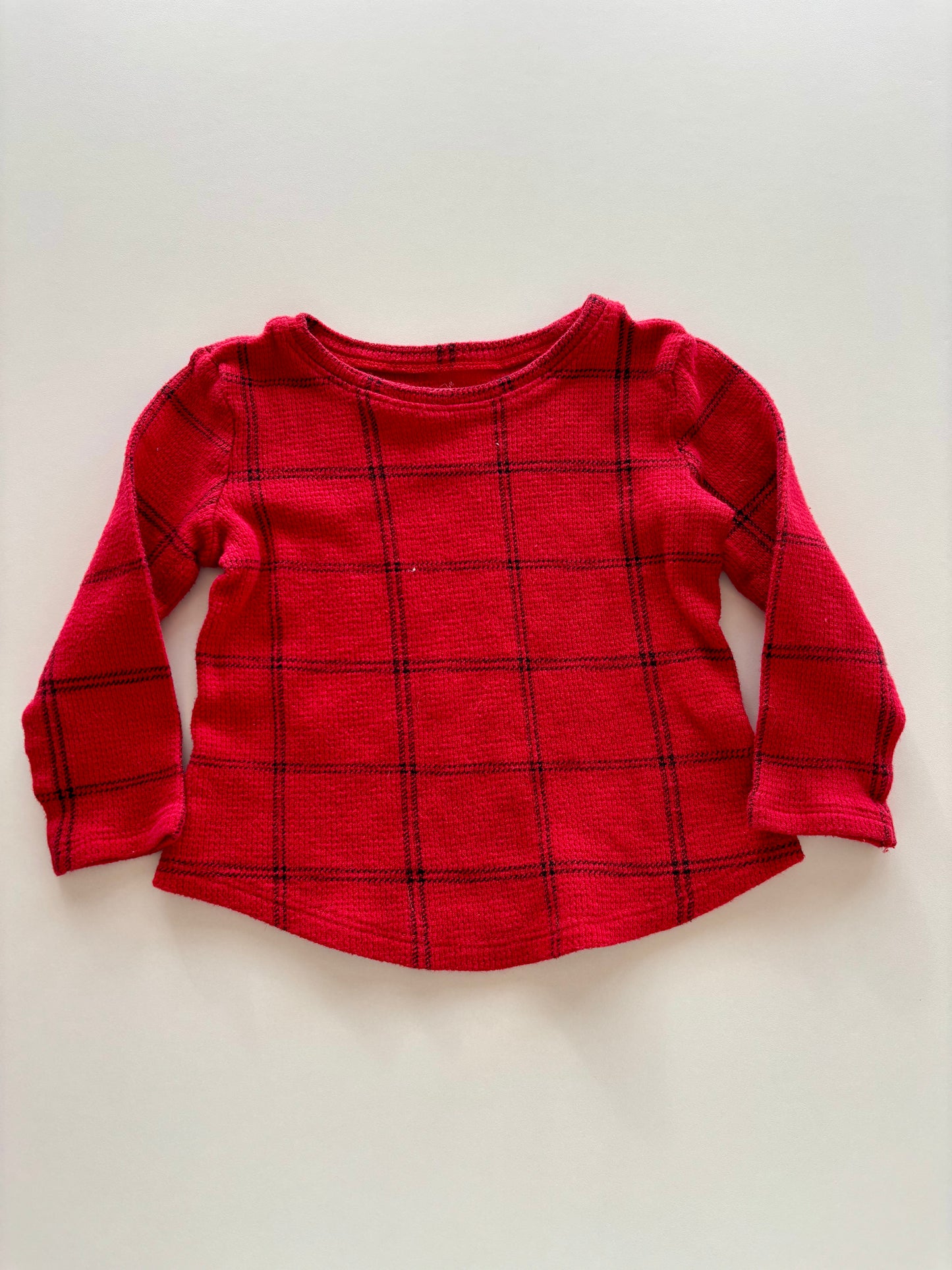 Red & Black Waffle Shirt