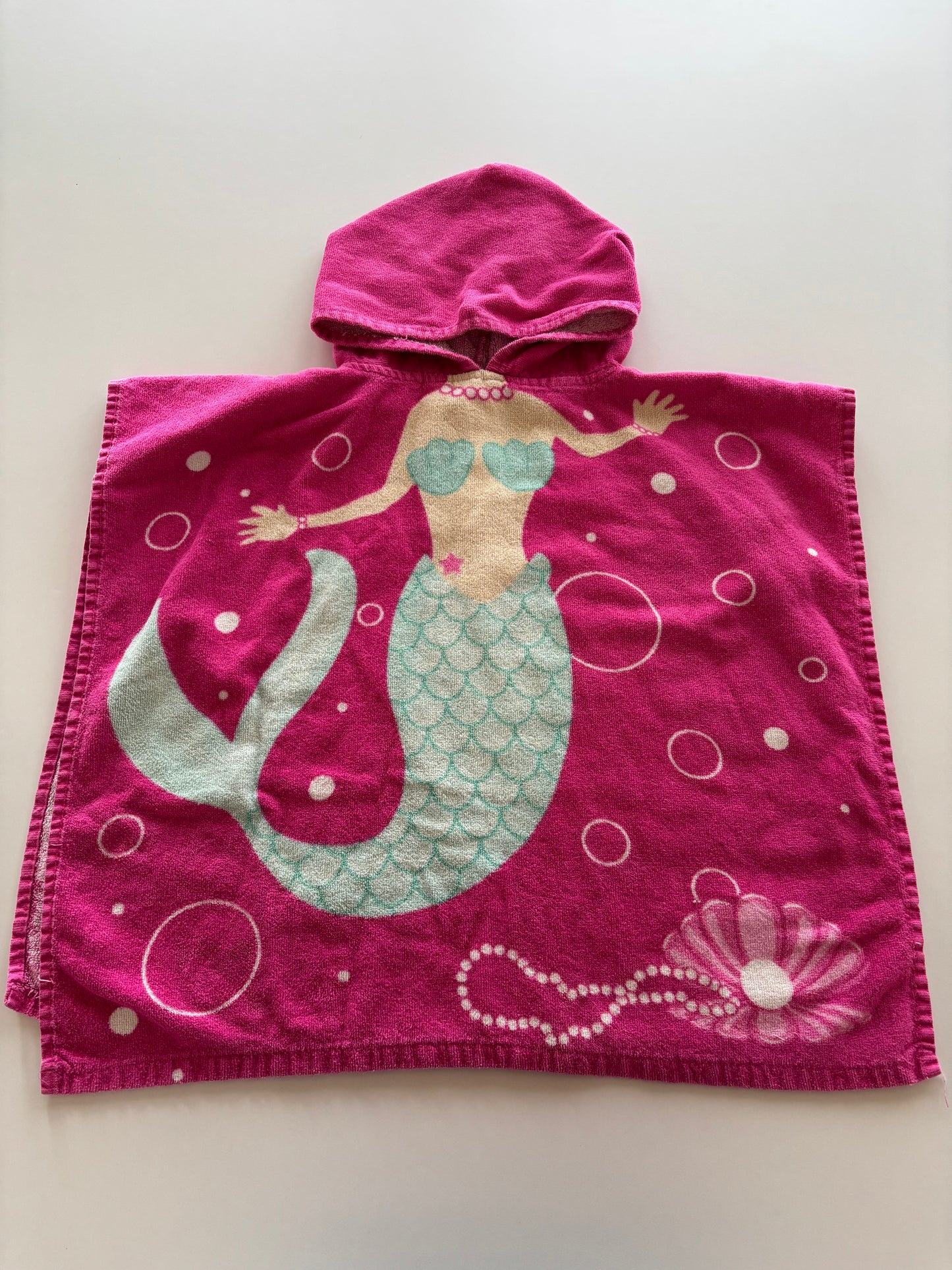 Pink Mermaid Hooded Towel