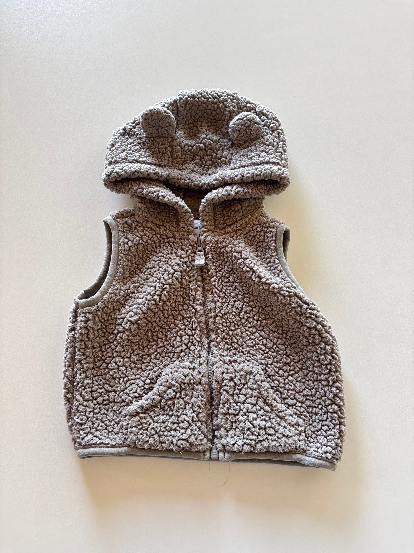 Grey Sherpa Teddy Vest
