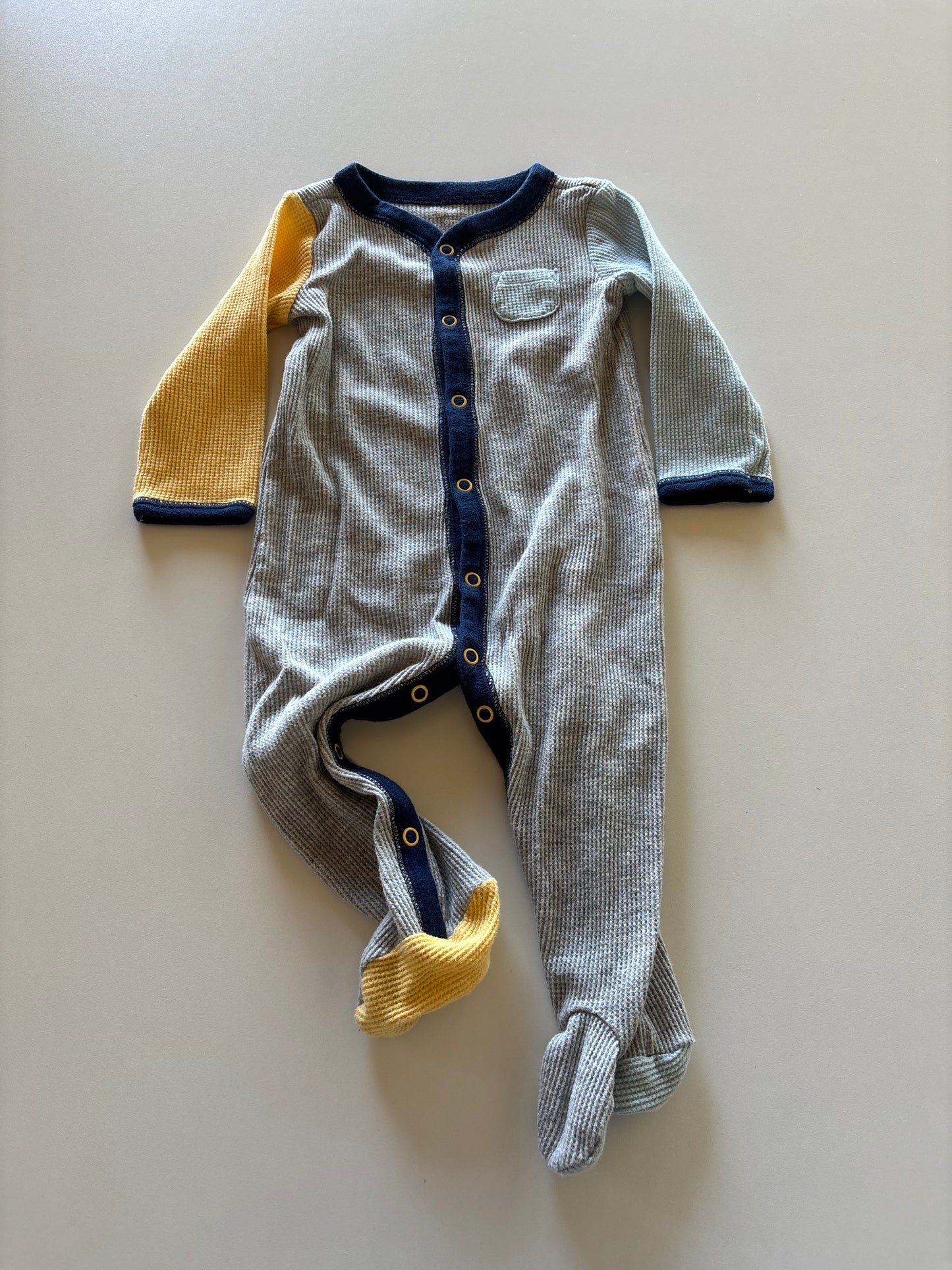 Grey Colourblock Waffle Sleeper