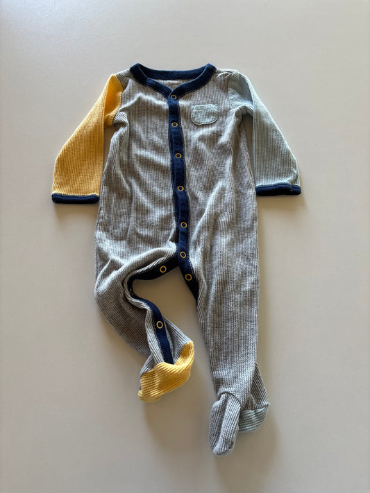 Grey Colourblock Waffle Sleeper