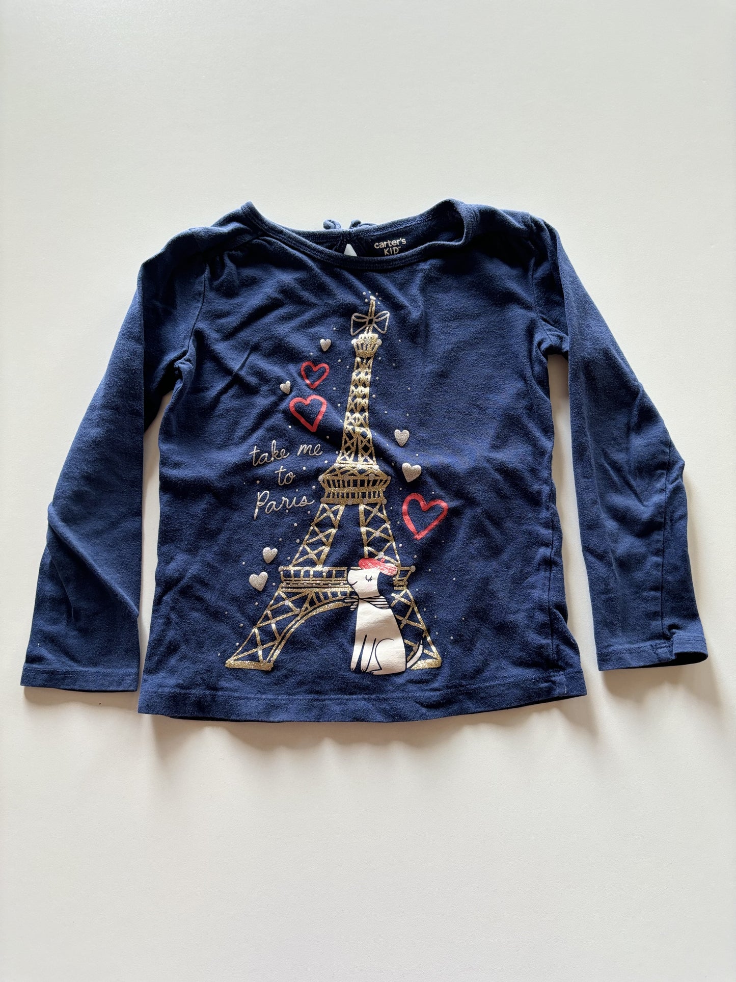 Navy Eiffel Tower Shirt