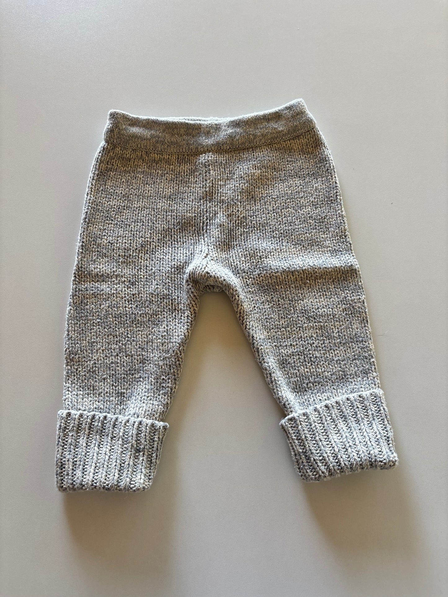 Grey & Cream Knit Pants