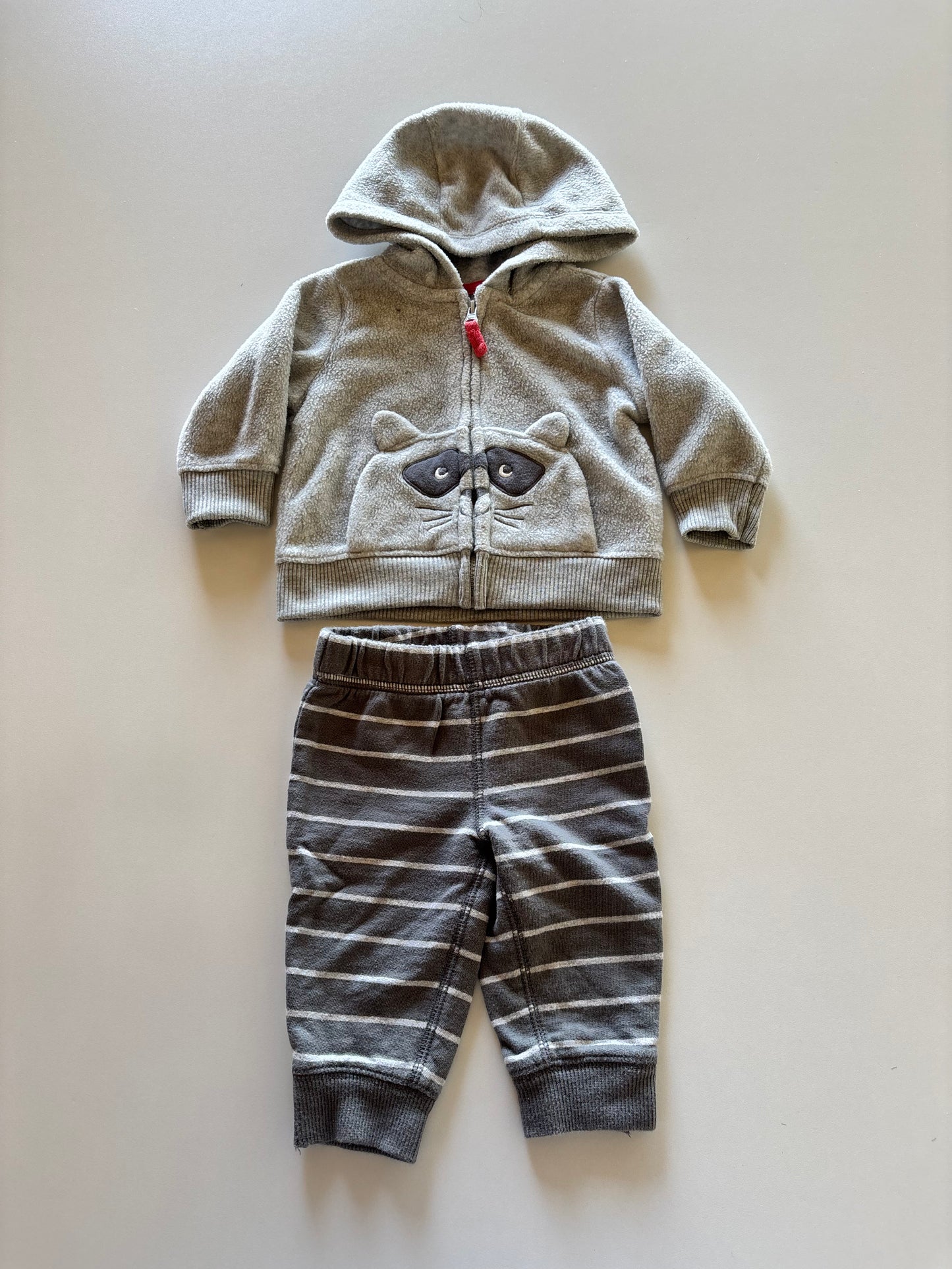 2pc Grey Raccoon Set
