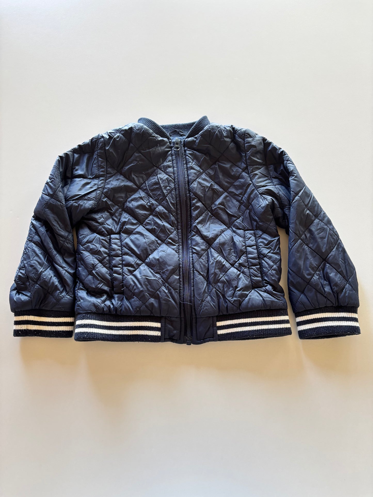 Navy Quilted Jacket