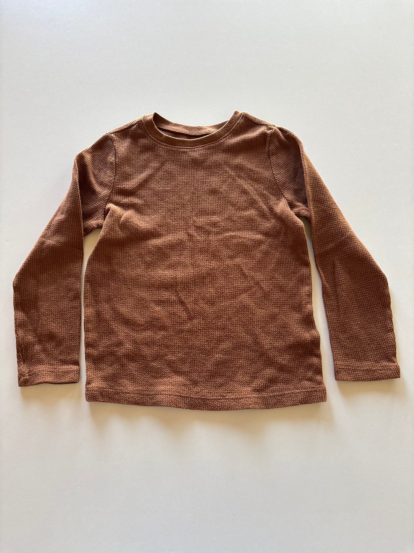 Brown Waffle Shirt