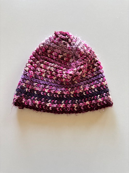 Burgundy & Purple Knit Toque