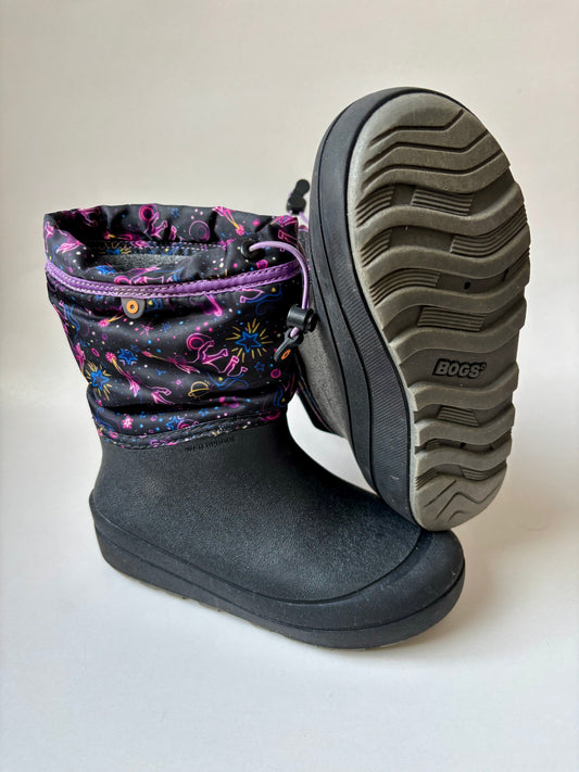 Black & Purple Unicorn Bogs Boots