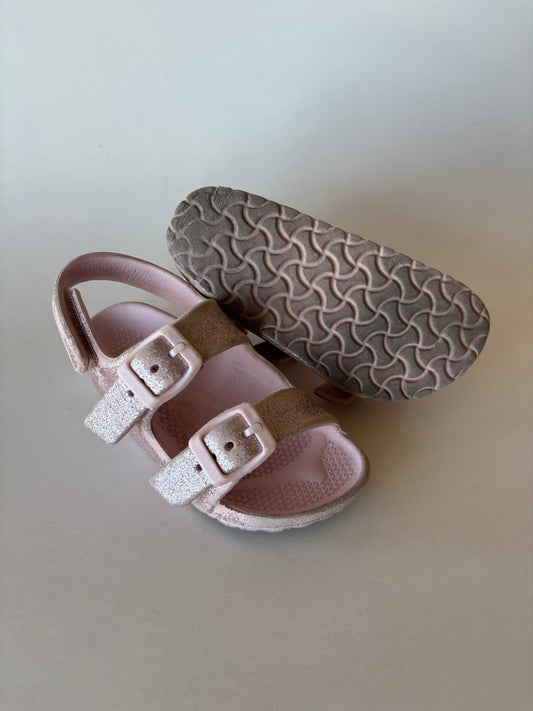Pink Sparkly Foam Sandals