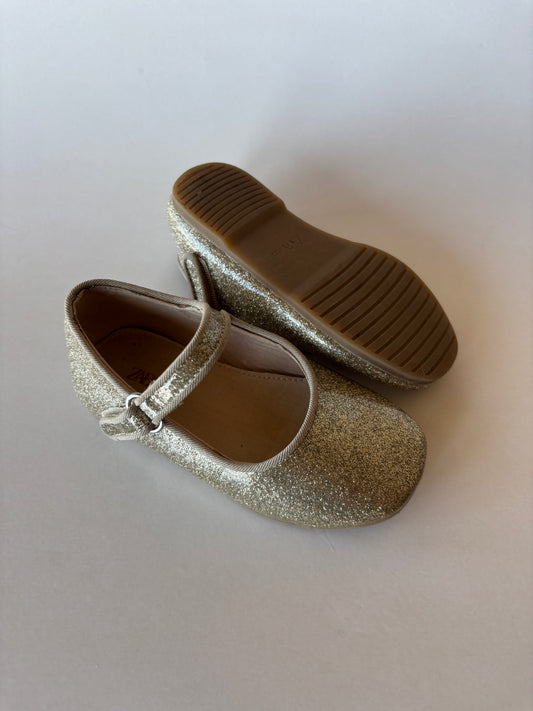 Sparkly Gold Shoes
