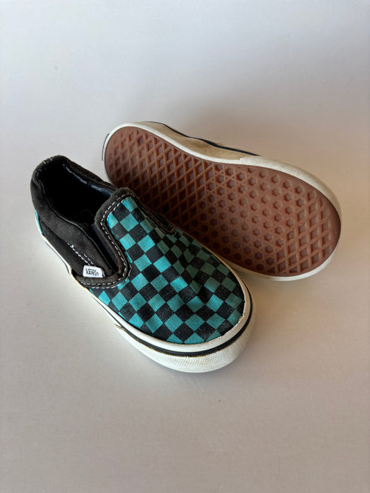 Blue Checkered Vans