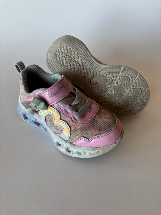Pink Hearts Running Shoes