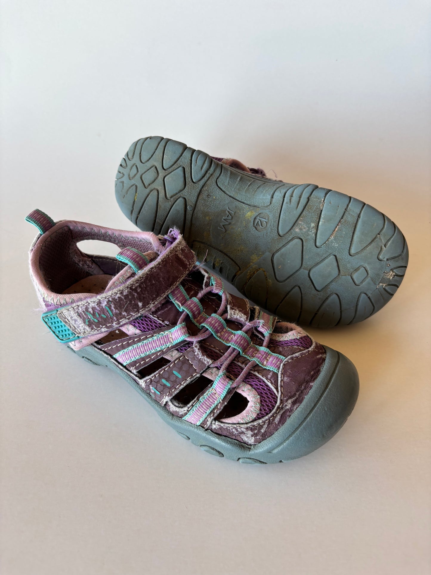 Purple Covered Toe Sandals
