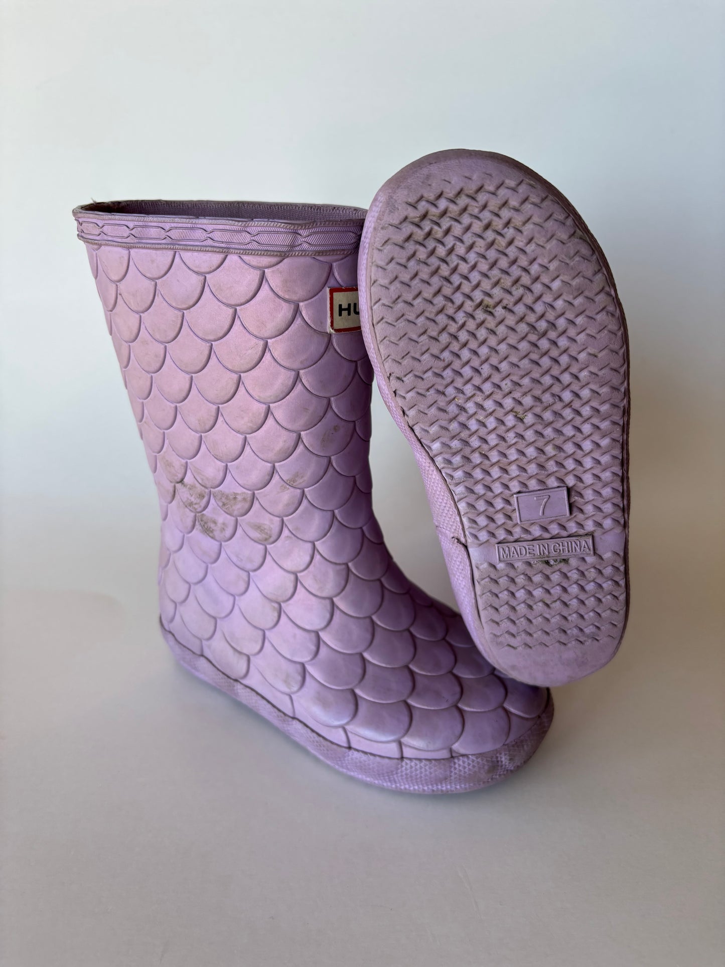 Purple Scales Hunter Rubber Boots