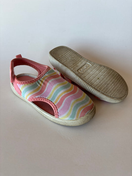 Pastel Striped Neoprene Sandals