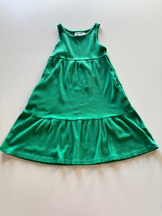 Green Ribbed Dress