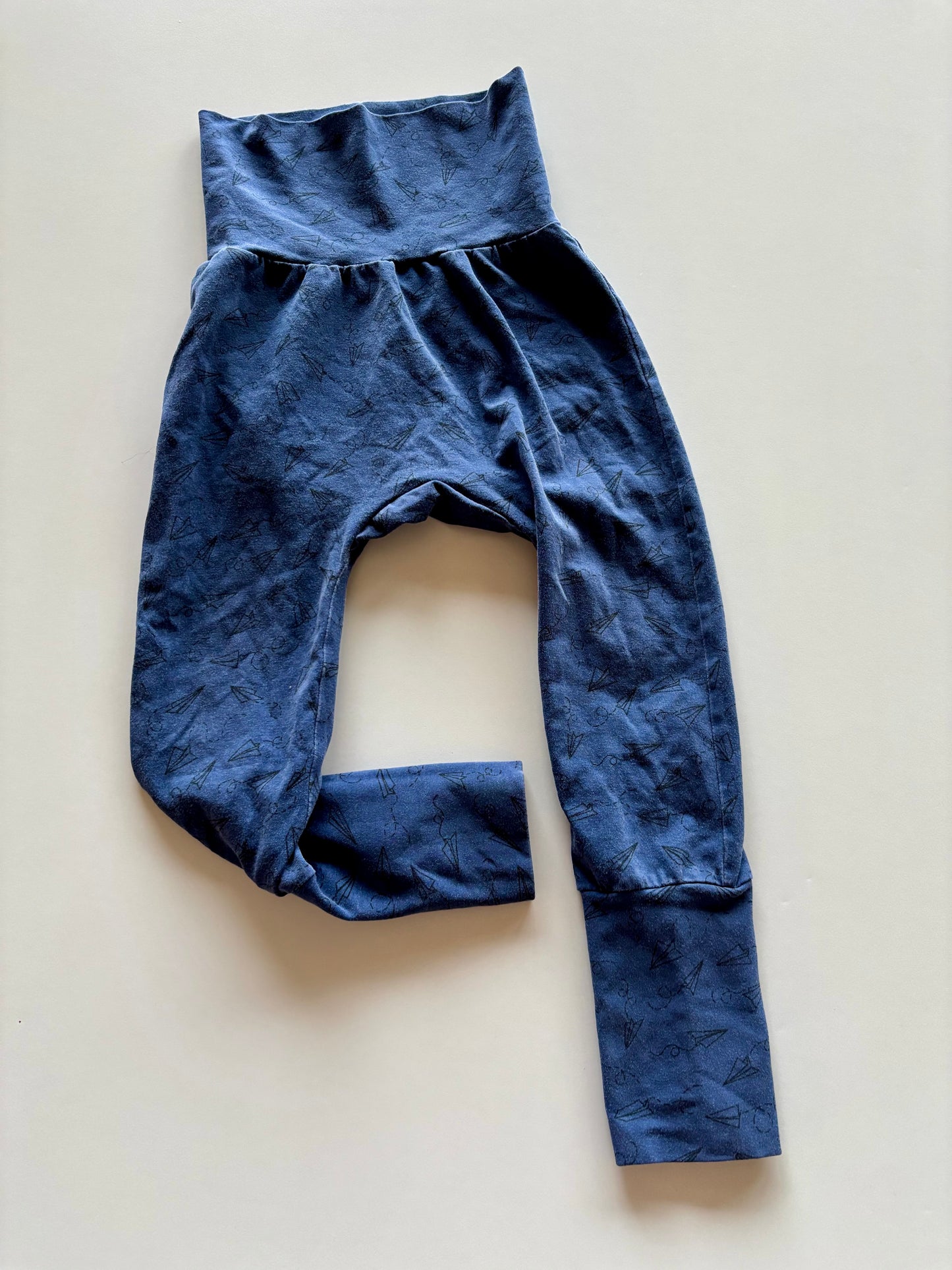 Blue Paper Airplane Grow with Me Pants