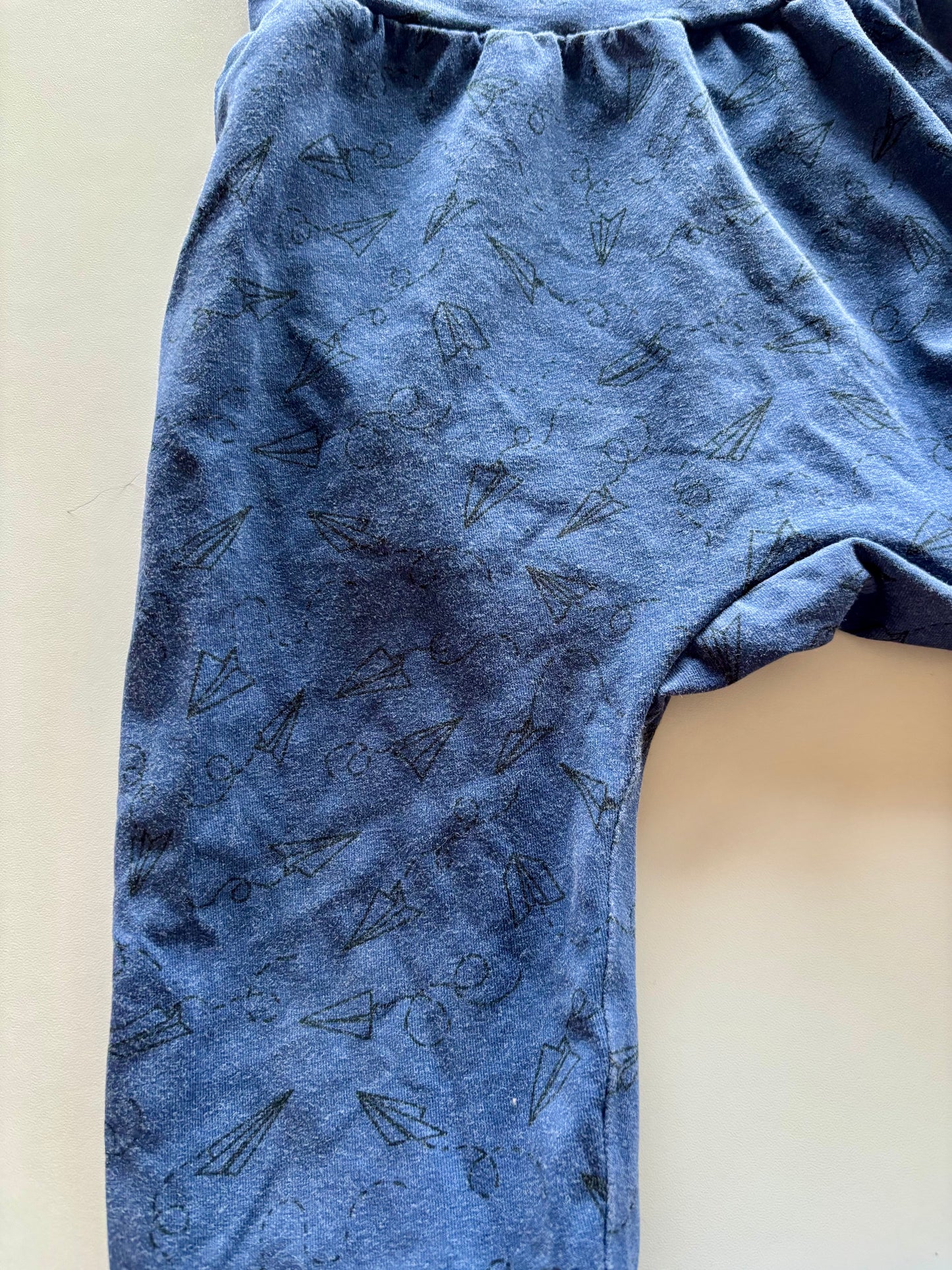 Blue Paper Airplane Grow with Me Pants