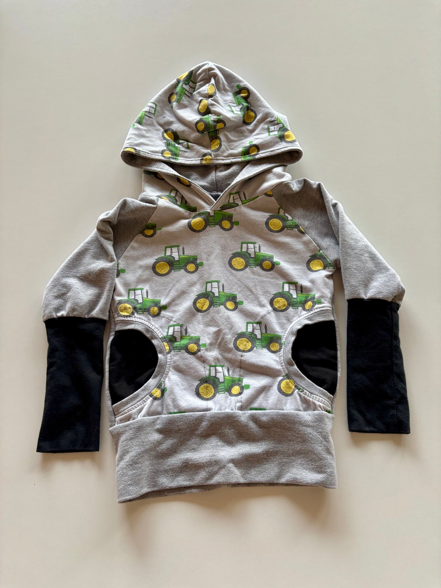 Grey Tractor Hoodie