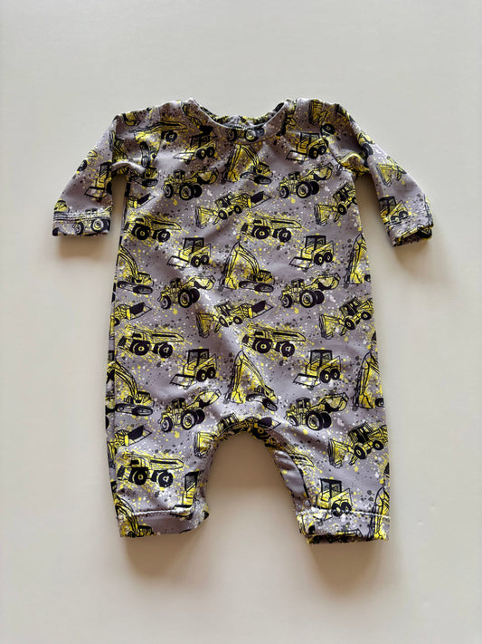Construction Vehicles Romper