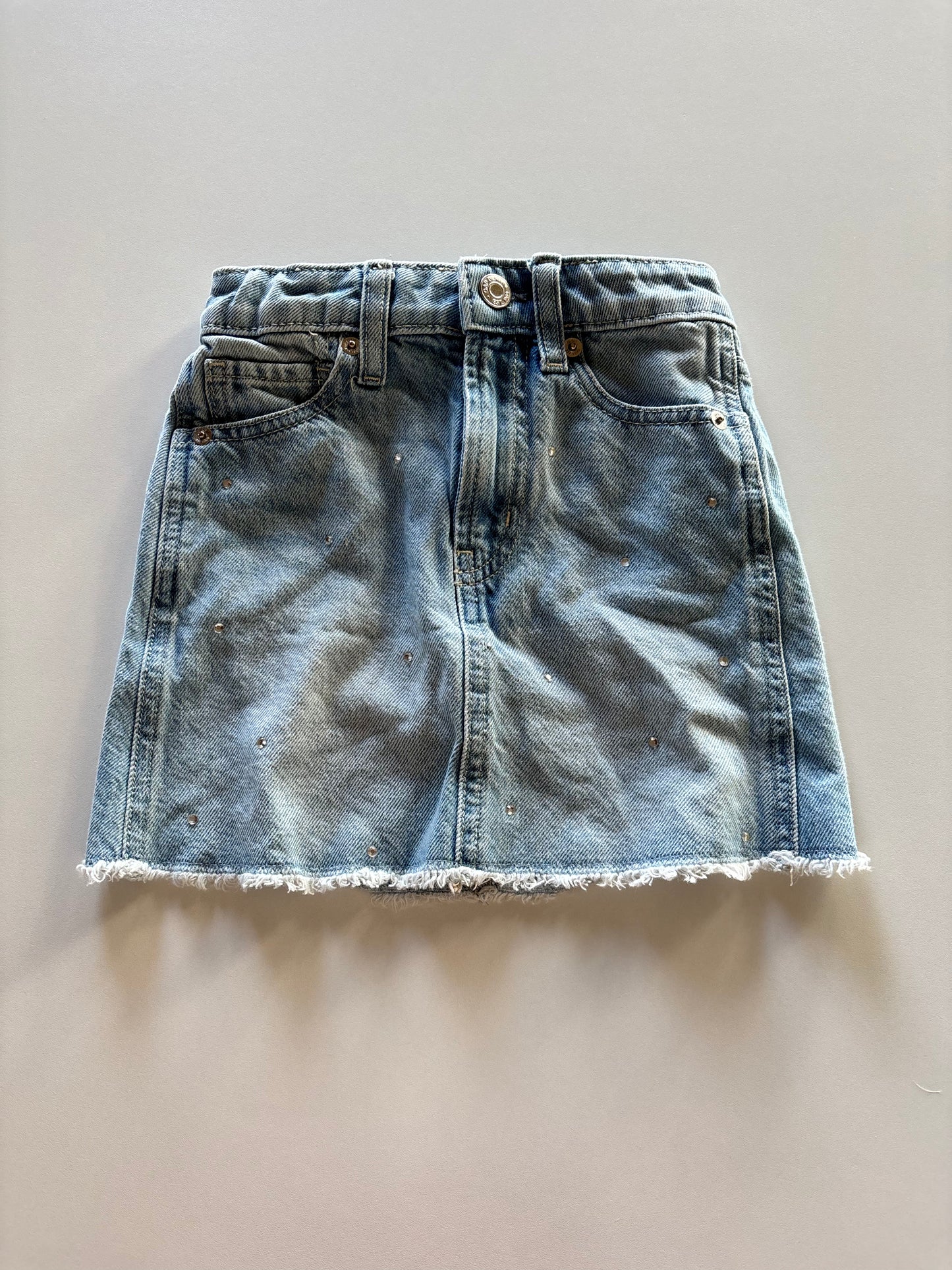Embellished Denim Skirt